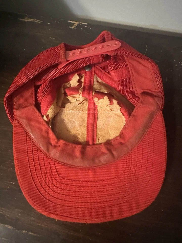 1990 Autographed Mark Martin #6 Folgers’ NASCAR cap hat snapback vintage USA - Image 4 of 4