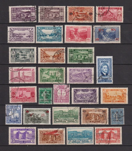 GREAT LEBANON N° 165 .   1 ft 50 + 29 VALUES USED.   SUPERB .