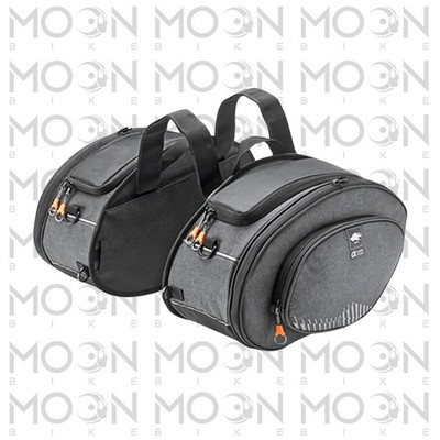 Motorrad Seitentaschen Kappa AH207 Alpha Range Paar ausziehbar 17-30 L Roller
