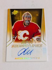 2021 Upper Deck SPX Signatures Jacob Markstrom 11/15 Autograph