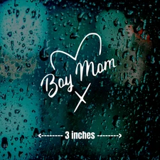 Boy Mom Decal Sticker Cute Son Baby Love Family Mother Mum Teen Child Truck Car
