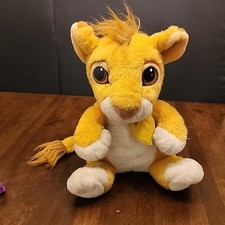 The Lion King 12" Original Disney Talking Baby Simba Plush 1993 Tested Working