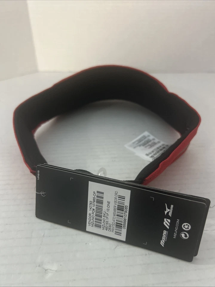 Atlanta Track Club Member Mizuno Visera Roja Ajustable Correr Golf Humedad Mgt Foto 2 de 2