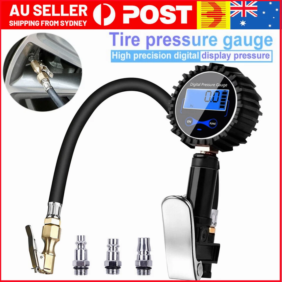 Car Tyre Pressure Gauge Digital Air Tire Inflator Truck Hose Compressor Pump AU