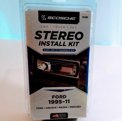 Scosche FD2080 Dash Install Kit & Wire Harness Ford Lincoln Mercury 1995-2011