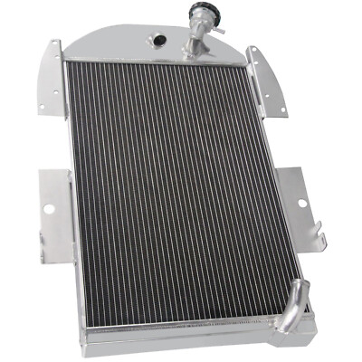 Fit 1934 1935 Chevy 6CYL Pro 1936 Trucks Pickup 4-Rows Aluminum Radiator