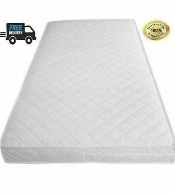 IMPERIAL BABY TODDLER COT BED QUILTED BREATHABLE AND WATERPROOF MATTRESSES 160X80X13