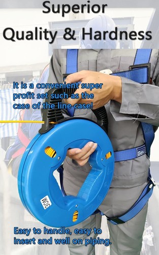 Fish Tape Steel Wire Puller 4Mm 100-Foot with a Wire Storage Casewire-Through To - Picture 4 of 7