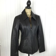 Nautica Genuine Black Zippered Jacket Small