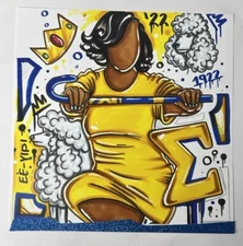 Sigma Gamma Rho “Sigma Woman” 12x12 Print