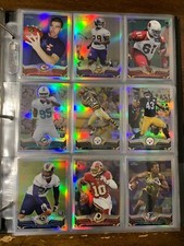 TRAVIS KELCE ROOKIE 2013 Topps Chrome Complete Refractor MASTER SET x2 500 cards