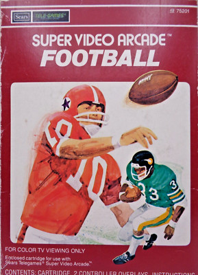 INTELLIVISION -- SUPER VIDEO ARCADE FOOTBALL (SEARS TELE-GAMES) #U.S. RELEASE