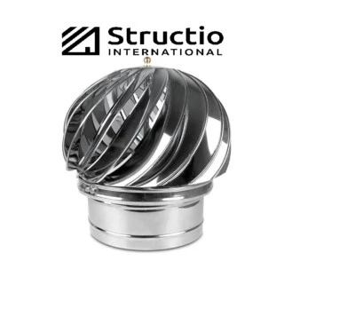 STRUCTIO INTERNATIONAL Copertura camino copertura camino parapioggia cappa camino acciaio inox attacco camino