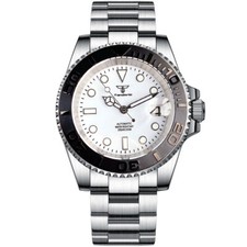 40mm Tandorio White Dial Sapphire Glass Japan NH35A Automatic Dving Mens Watch