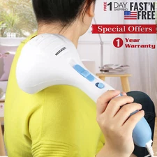 Handheld Full Body Electric Massager Deep Tissue Percussion Wand Back Neck Relax