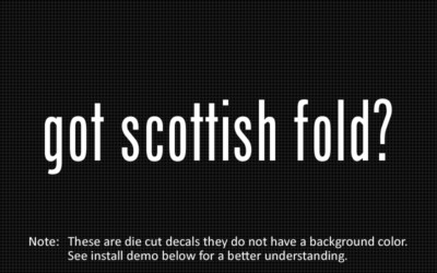 (2x) got scottish fold? Sticker Die Cut Decal vinyl