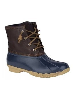 navy blue sperry boots