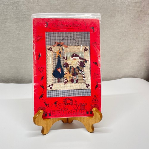 Friends Christmas Wishes Crafting Pattern Vintage 1994 13" x 13"  - Imagen 2 de 4