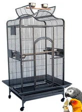 EXTRA LARGE Parrot Open Play Top Cage For Macaw Cockatoo African Grey Cockatoo  