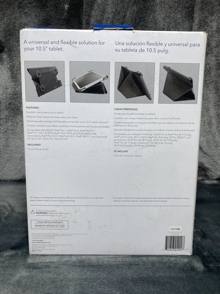 INSIGNIA Universal FlexView Folio For 10.5 Tablet Holder Adjustable Black - Image 2 of 4