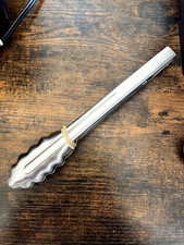 Edlund 4409 HD Heavy Duty S/S 9 Scalloped Tongs No Lock