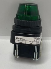 ALLEN BRADLEY 800H-QR10G PILOT LIGHT GREEN 120VAC/DC FULL VOLTAGE SERIES G NNB