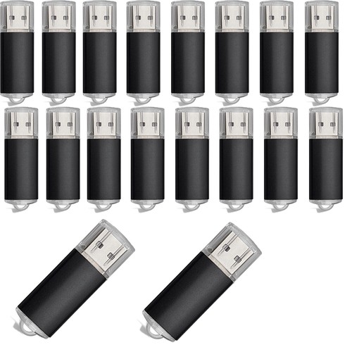 Kootion 10/50/100 Stück 16GB USB 2.0 Metal Speichermedien USB Stick Memory Black - Afbeelding 15 van 18