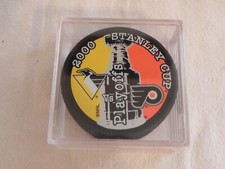 2000 Stanley Cup Playoffs Penguins vs Flyers NHL Hockey Puck with Case