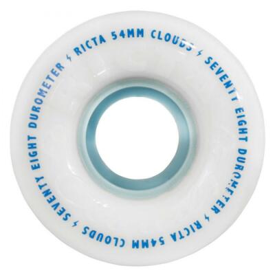 Ricta Wheels Clouds Skateboard Rollen 78A weiß blau 54mm