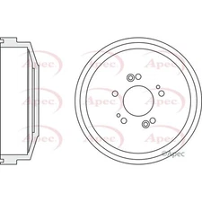 Apec Rear Brake Drum (DRM9942) - OE High Quality Precision Engineered Part