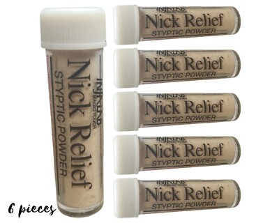 Infalab Magic Touch Instant Relief Styptic Powder:Swift Healing for Nicks (6pcs)
