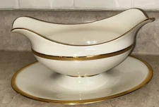 Lenox Tuxedo J-33~(1)~Gravy Boat with Saucer or Sauce Bowl~1st Quality
