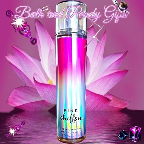 Bath & Body Works Pink Chiffon New Shower Gel & Fragrance Mist SET NEW - Picture 4 of 7