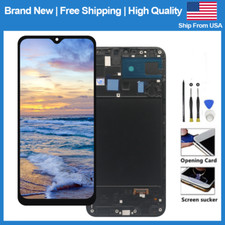 For Samsung Galaxy A20 A205U LCD Display Touch Screen Digitizer Assembly Frame