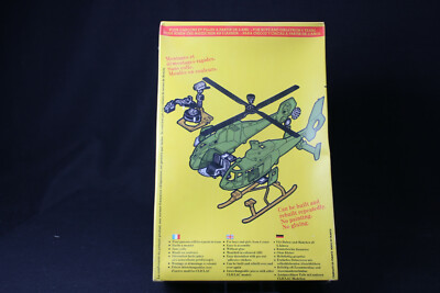 YQ087 HELLER 1/48 maquette cliclac helicoptere 2031 Dauphin Assistance