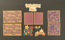  2626 WELCOME FALL 37 PCS SCRAPBOOK MAT TITLE  die cut SET JJ EPHEMERA - TONYA
