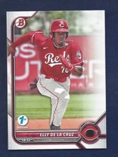 1ST EDITION 2022 Bowman Draft Paper Base BD-80 Elly De La Cruz Reds .99 SH L106