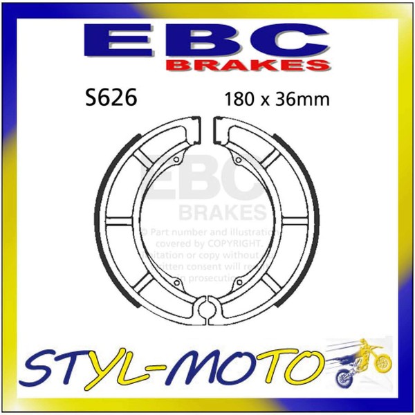 S626 Rachen Hinten Ebc Suzuki Vl 800 Intruder 2005-2017-image