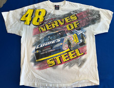 Jimmie Johnson 2002 NASCAR All Over Print Race tshirt Size 2XL