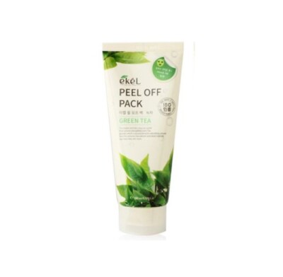 EKEL Peel Off Pack 180ml 6oz Green tea / Cucumber /  Aloe / Pomegranate