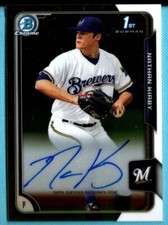 2015 Bowman Draft Chrome  Autograph  Auto   Nathan Kirby  Card # BCA-NK