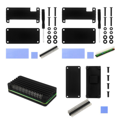 DIY Aluminum Alloy Shell Kit for Raspberry Pi Zero/Pi Zero 2W Cooling Enclosure