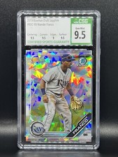 2019 Bowman Chrome Draft Sapphire Edition Wander Franco #BDC-93 CSG 9.5 Gem Mint