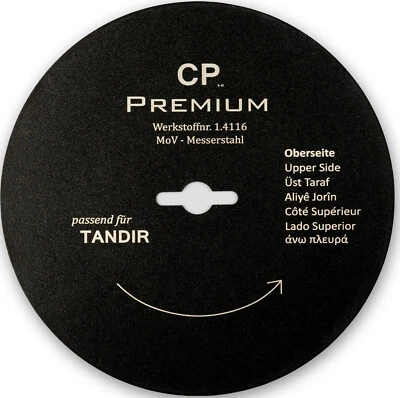 CANPOLAT Gastronics Kreismesser für TANDIR GLATT 120 Teflon mm Dönermesser Döner Gyros