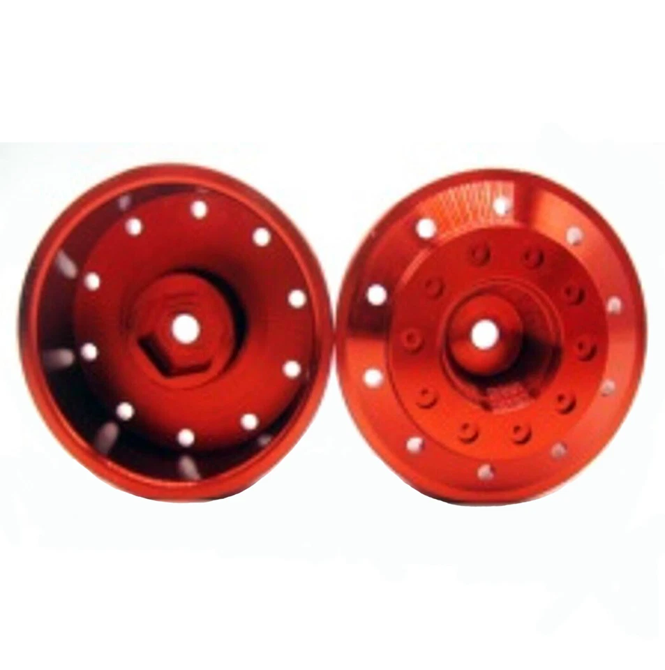 Alloy metal Front Rear wheels rims Rubber Tires For RC Tamiya 1/14 Tractor Truck - Image 3 of 4