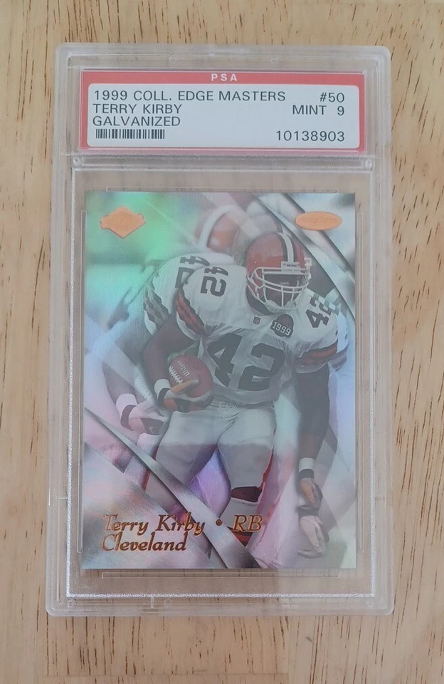 1999 Collector's Edge Masters #50 Terry Kirby Galvanized  0010/1000 PSA 9  - Image 2 of 4