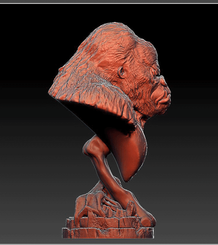 King Kong Bust 3D Printing Unpainted Figure Blank Kit Model GK New Toy In Stock - Picture 5 of 7