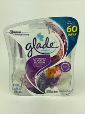 Glade PlugIns Scented Oil 2 Refills Lavender  Peach Blossom RARE HTF