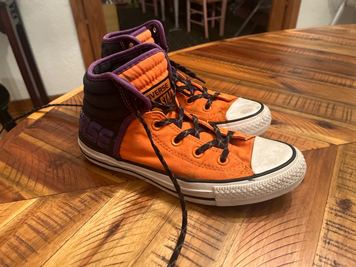 Converse All Star High Top Sneakers Orange, Black, Purple  display picture 2