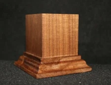  1 3/4x1 3/4x2 1/2 Wooden base for figures/miniatures - Solid walnut wood